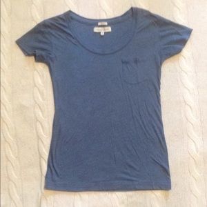 A&F blue logo pocket tee